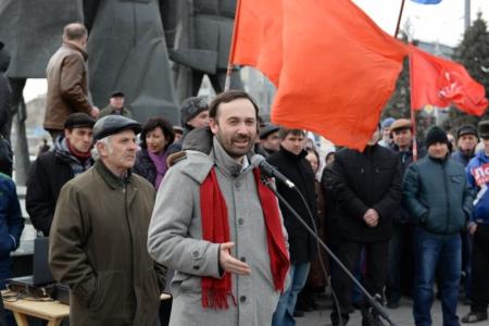 Новосибирск. Митинг на пл.Ленина: Три тысячи новосибирцев поддержали единого кандидата от оппозиции Анатолия Локтя