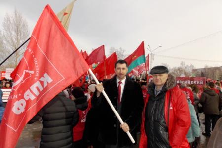 Алтайские коммунисты приняли участие в краевых митингах в поддержку народов Украины и Крыма