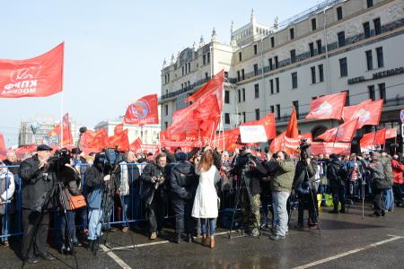 Собирание земель русских. "Свободная пресса" о митинге КПРФ в поддержку воссоединения Крыма и России, в защиту русского Юго-Востока Украины 