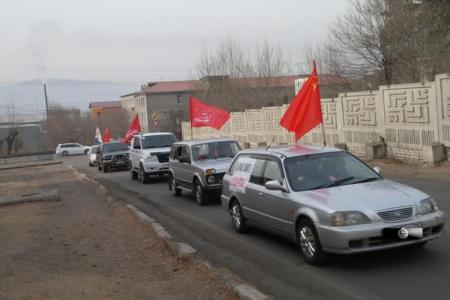 Читинцы автопробегом выразили свою поддержку республике Крым