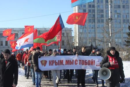 Омичи поддержали граждан Крыма в день референдума