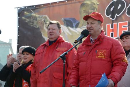 Собирание земель русских. "Свободная пресса" о митинге КПРФ в поддержку воссоединения Крыма и России, в защиту русского Юго-Востока Украины 