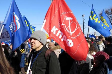 Чебоксарские коммунисты приняли участие в митинге в поддержку Крыма