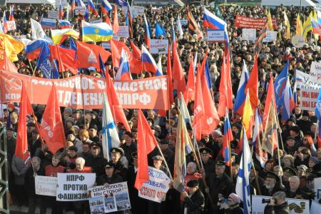 Рязань. Коммунисты приняли участие в городском митинге в поддержку референдума в Крыму