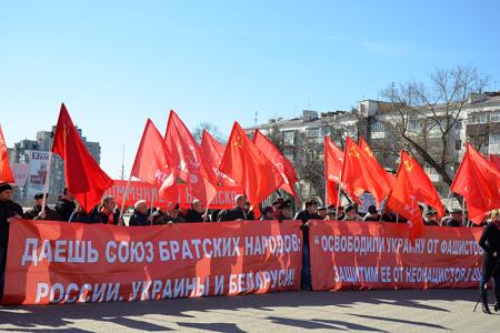 Видеосюжет о митинге 22 марта в Ростове-на-Дону