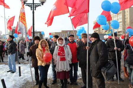 Тюменские коммунисты приняли участие в митинге в поддержку народа Крыма