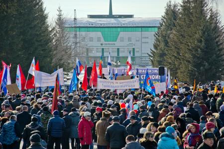 Алтайские коммунисты приняли участие в краевых митингах в поддержку народов Украины и Крыма