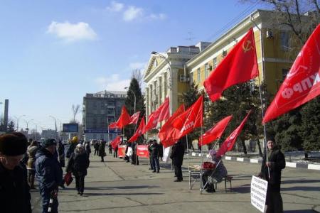 Протестные пикеты в Саратове