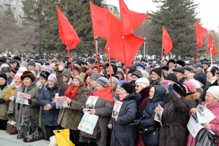 Новосибирск. Митинг на пл.Ленина: Три тысячи новосибирцев поддержали единого кандидата от оппозиции Анатолия Локтя