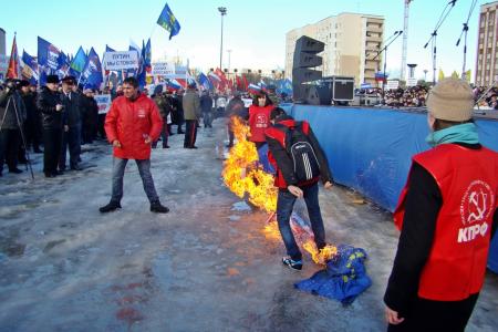 Пензенские коммунисты приняли участие в городском митинге в поддержку референдума в Крыму