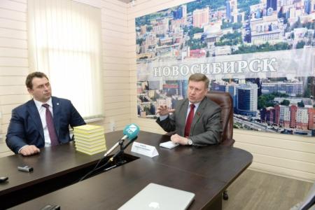 Пресс-конференция кандидата на пост мэра Новосибирска от объединенной оппозиции А.Е. Локотя
