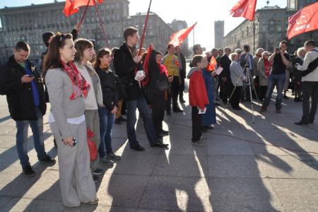 В день рождения В.И. Ленина коммунисты Санкт-Петербурга провели митинг