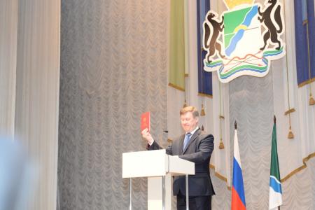 Анатолий Локоть: За работу, товарищи! В Доме Ленина прошла инаугурация нового мэра Новосибирска