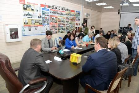 Пресс-конференция кандидата на пост мэра Новосибирска от объединенной оппозиции А.Е. Локотя