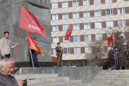 Дело Ленина живет и побеждает! Коммунисты Оренбурга в канун дня рождения В.И. Ленина провели торжественное собрание