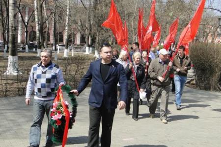 Коммунисты Амурской области отметили 144-ю годовщину со дня рождения В.И. Ленина