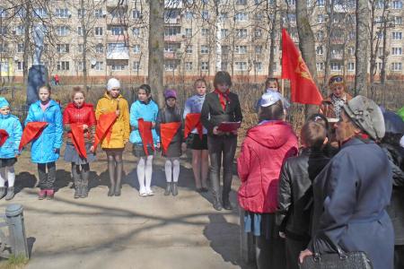 Ивановская область. Посвящение в пионеры в поселке Савино