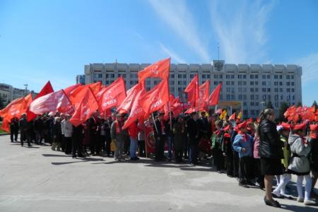 Самарская область. Возложение цветов к Вечному огню