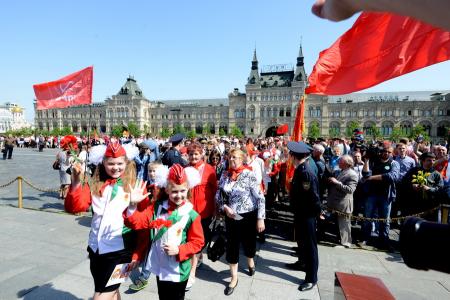 Клятва во имя добра и справедливости. На Красной площади прошел пионерский праздник