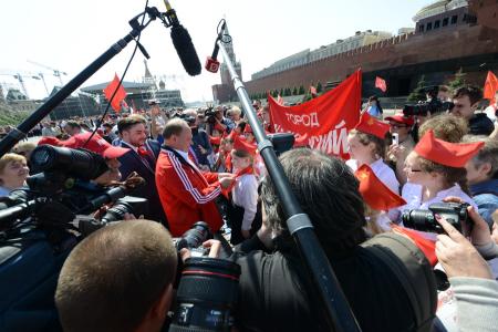 Клятва во имя добра и справедливости. На Красной площади прошел пионерский праздник