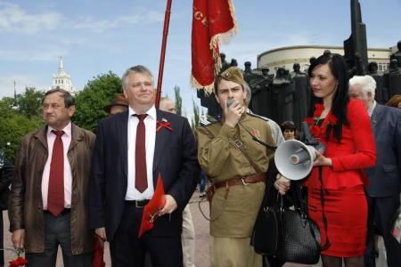 Воронежская область. Коммунисты и комсомольцы отпраздновали День Победы