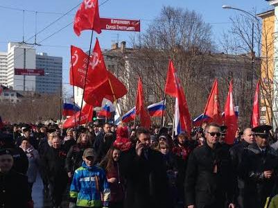 Мурманская область. День Победы под Красным Знаменем!