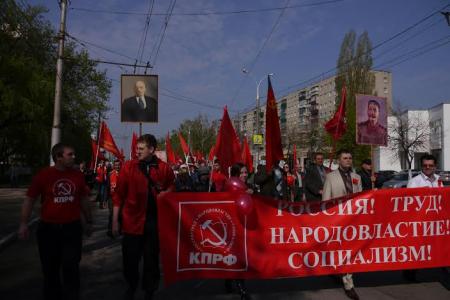 Липецкая область. Первомай шагает по городу…