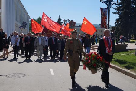 Возложение цветов и митинг нижегородских коммунистов в честь Дня Победы
