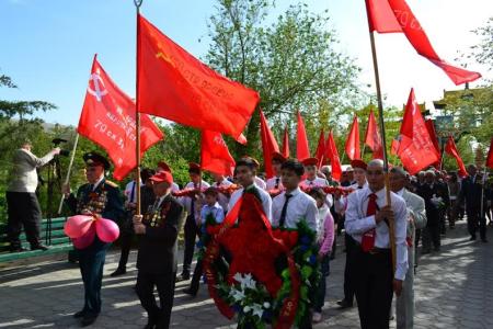 Республика Калмыкия. Коммунисты отпраздновали День Победы