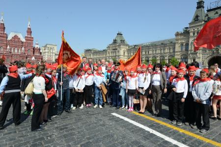 Клятва во имя добра и справедливости. На Красной площади прошел пионерский праздник