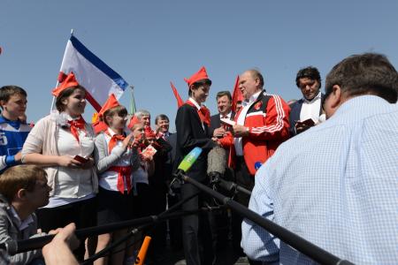 Клятва во имя добра и справедливости. На Красной площади прошел пионерский праздник