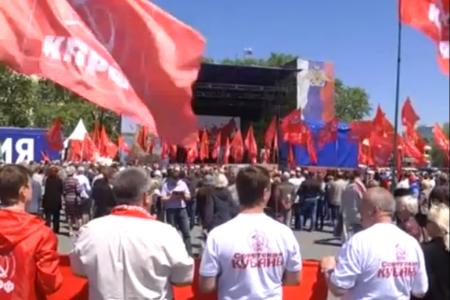 ГТРК "Севастополь" о выступлении Г.А.Зюганова на митинге на площади Нахимова: Воссоединение Крыма с Россией - это еще одна победа русского духа, советского патриотизма и нашей великой державности