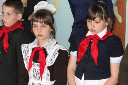 Дружина им. Героя России Сергея Солнечникова в Константиновском районе Амурской области пополнилась пионерами и октябрятами