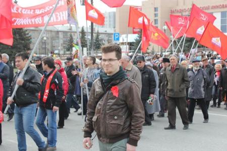 В Тюмени прошли первомайская демонстрация и митинг