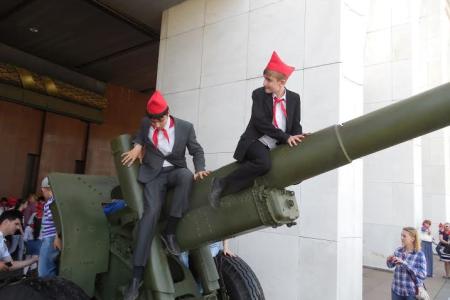 Пионеры из подмосковного Подольска приняли участие в торжественной линейке на Красной площади