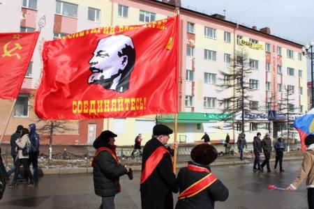 Первомай встретили в Магадане