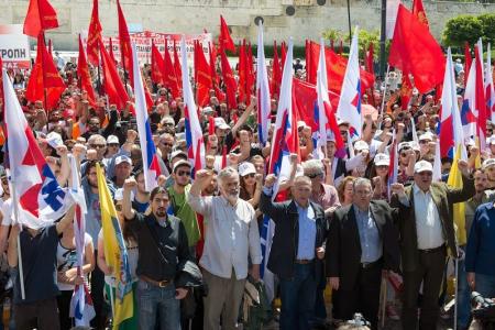 Греция: Красный Первомай, передовой рабочий класс