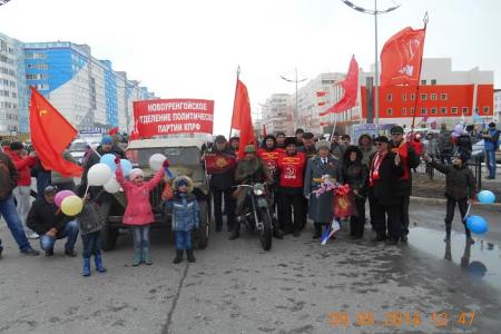 Ямало-Ненецкий Автономный Округ. Город Новый Уренгой. Парад в честь Дня Победы!