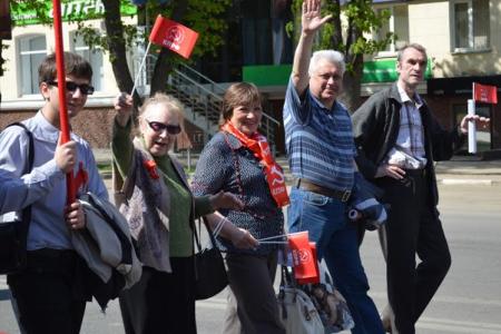 Первомай в Туле: красным не по пути с сине-голубыми!