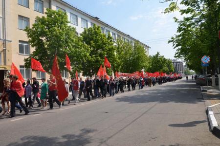 Белгородские коммунисты массово встретили Первомай