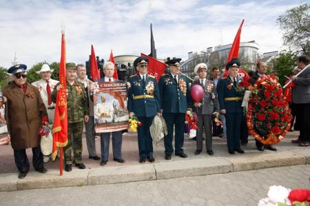 Воронежская область. Коммунисты и комсомольцы отпраздновали День Победы