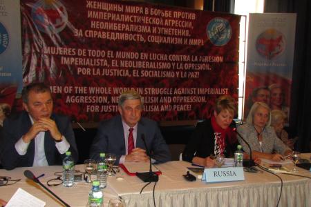 Репортаж в «Свободной прессе» с московского форума международной демократической федерации женщин