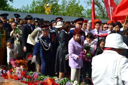 Республика Калмыкия. Коммунисты отпраздновали День Победы