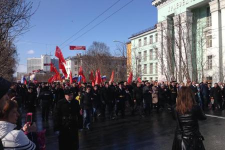 Мурманская область. День Победы под Красным Знаменем!