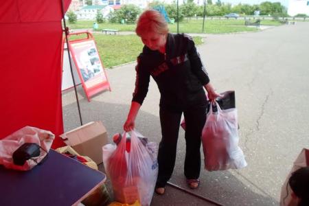 В г.Оса Пермского края состоялся сбор гуманитарной помощи для юго-востока Украины