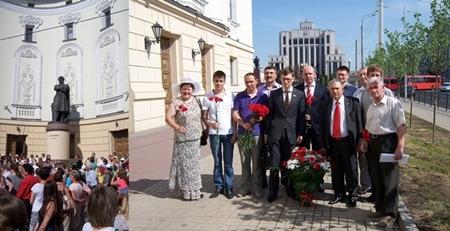 Татарстан. Коммунисты в праздник русского языка в Казани возложили цветы к памятнику А.С. Пушкина
