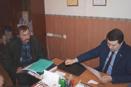 Олег Лебедев провел прием избирателей в городе Ясногорске Тульской области