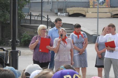 Пермский край. В городе Кунгуре 3 июня состоялся торжественный приём в пионеры