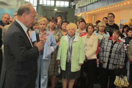 В.Ф. Рашкин встретился с коллективом ФГУП «НПЦ газотурбостроения «Салют»