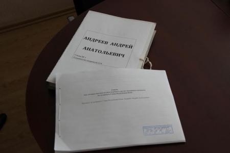 А.А. Андреев сдал в избирательную комиссию документы для регистрации в качестве кандидата на должность главы Республики Коми